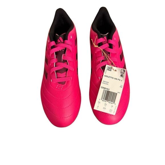 Brand New Adidas Youth Goletto VIII Firm Ground Soccer Cleats Pink Black 4 - Picture 4 of 9